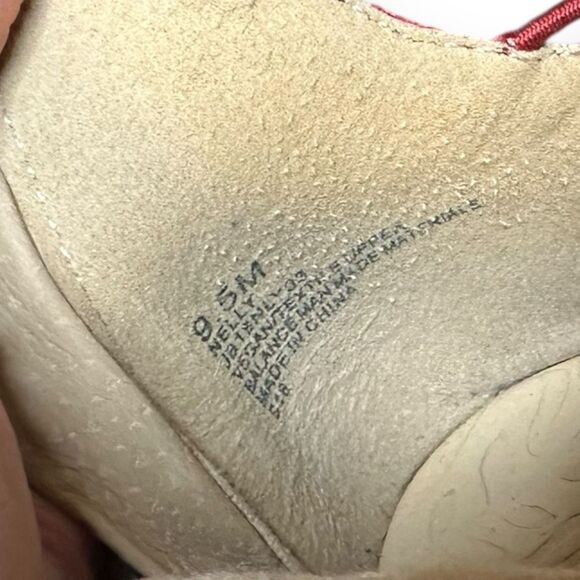 JBU BY JAMBU Women’s Red Cutout Nelly Memory Foam Wedge Sandals Size 9.5 - Picture 10 of 10